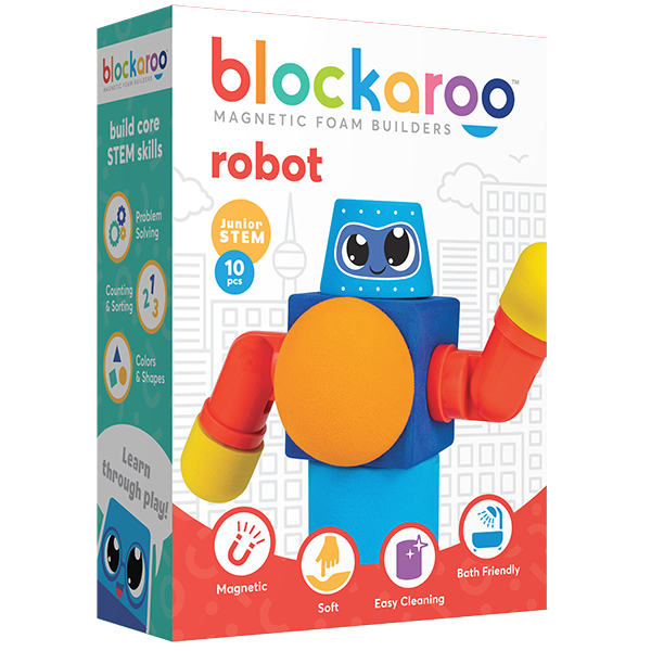 Blockaroo Magnetic Foam Blocks - Small - Robot